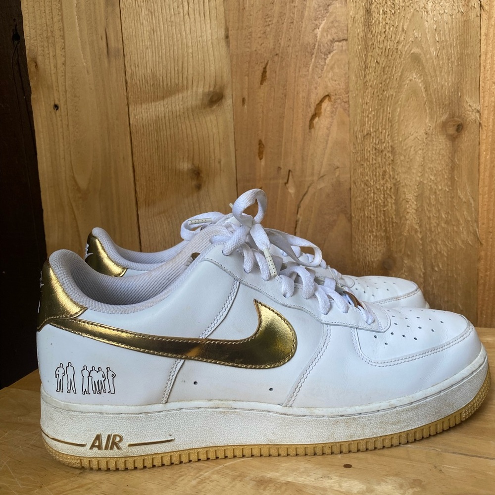 Nike Air Force 1 '07 Players in White and Gold